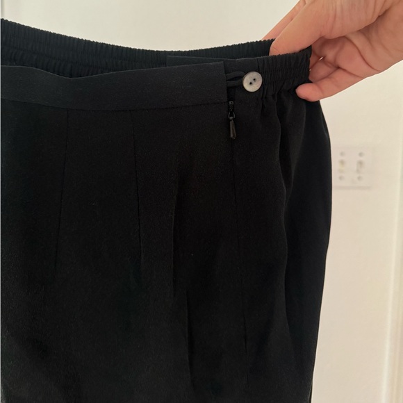 NWOT Bloomingdale’s Elastic Waist 100% Silk Petite Pants - Picture 12 of 14